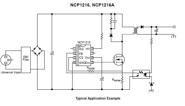 Ncp1200 схема включения