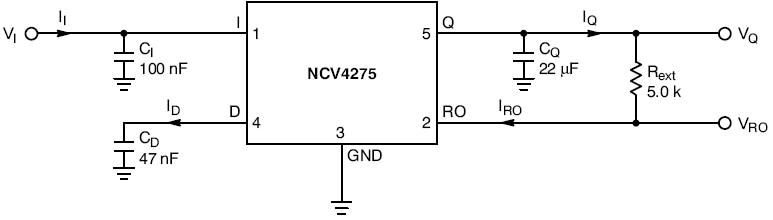 NCV4275: 450 mA LDO Linear Voltage Regulator with Reset and Delay