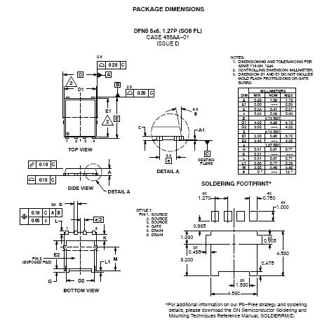 Ntmfs4937n Single N Channel Power Mosfet 30v 70a 4 5mw