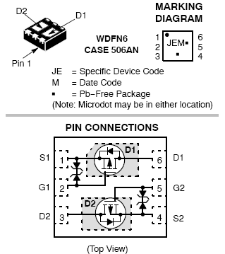 Ntljd3181pz Power Mosfet 20v 3 2a 100 Mohm Dual P Channel Wdfn6 With Esd