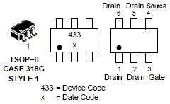 Ntgs3433 Single P Channel Mosfet 12v 3 3a 75mw